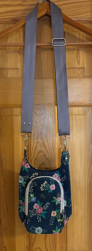 Adjustable Water bottle & Card Holder Floral Bag thumbnail 1