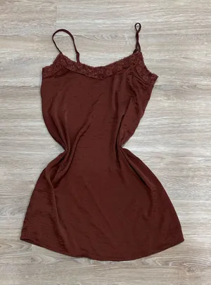 Aeropostale Brown Lace Mini Dress thumbnail 1