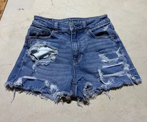 American Eagle Distressed mom Denim Shorts 0 thumbnail 1