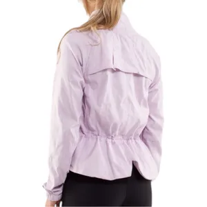 Lululemon Women’s Size 8 Rose Quartz Lavender Jacquard Travel to Track Jacket thumbnail 2