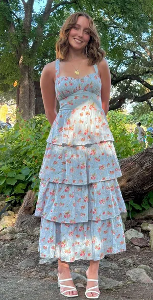 Abercrombie Tiered Maxi Dress thumbnail 1