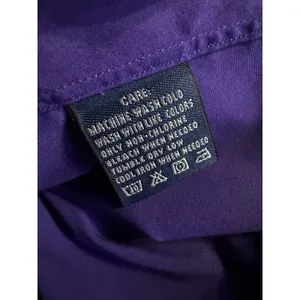 Ralph Lauren Sport Button Up Shirt Purple Women's Size 14 Vintage thumbnail 6