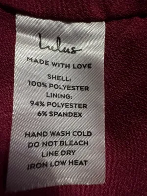 Lulus Dress‎ Lisette One Shoulder Mini Dress Burgundy Red Womens Size Small New thumbnail 11