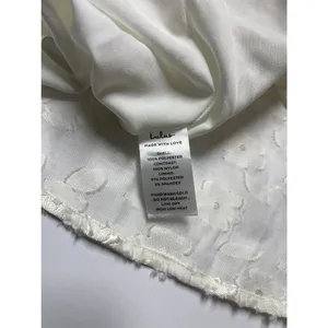 LULUS White Textured Floral Jacquard Mini Dress S thumbnail 12