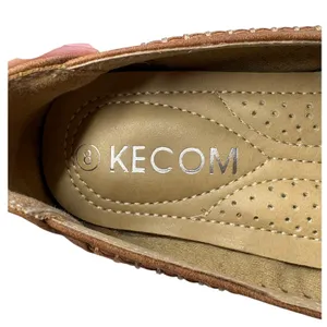 KECOM Women's Floral Textured Casual Brown Embossed Pattern Retro‎ Loafers 8 thumbnail 6