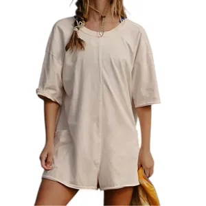 Free People FP Movement Women’s Size S Bleached Clay Hot Shot Tee T-Shirt Romper thumbnail 2