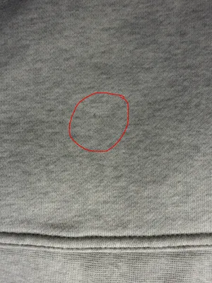 Nike sweatshirt high low hem side slits with zipper wrist pocket heather gray M thumbnail 11
