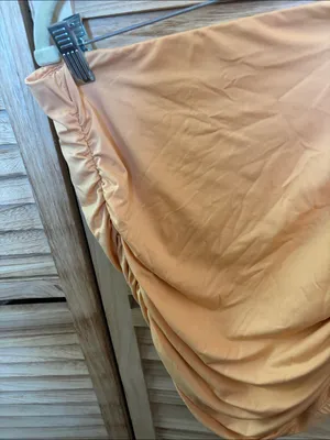 Streetwear Society Tangerine Ruched strapless top Medium thumbnail 2