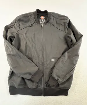 Dickies Balance Womens XS Black Zip Front Bomber Scrub Jacket DK365 Stretch‎ thumbnail 1