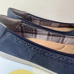 Earth Origins Fable Ballet Flats Women's 11‎ Blueberry Nubuck Comfort Shoes NIB thumbnail 14