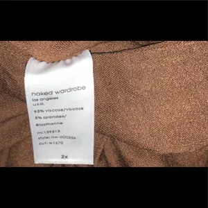 Naked Wardrobe Midi Sculpt Tank Dress Chocolate Brown New Plus Size 2X 2 NW thumbnail 7