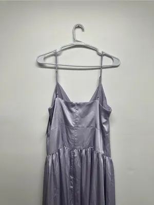 Club L London Jonas Lilac Plunge-Neck Drop Waist Maxi Dress - NEW thumbnail 15