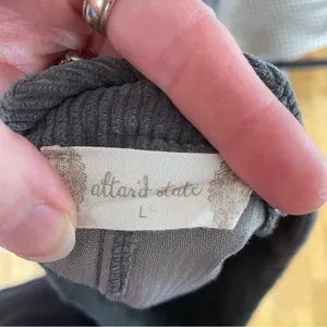 Altard State Gray Corduroy Mini Skirt A-Line‎ Academia size Large thumbnail 3