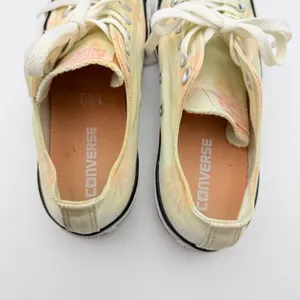 Converse Chuck Taylor Sneakers Womens 8 Yellow Palm Tree Tie Dye Low Top Shoes thumbnail 2