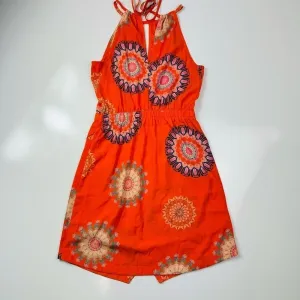 Orange Halter Casual Dress Size‎ Small thumbnail 4