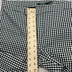 Lauren Ralph Lauren pants Black white Check Gingham print Size 10 thumbnail 11