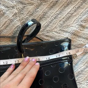 Kate Spade Tote Bag Large‎ Sophie Camellia Street Black PVC Patent Leather thumbnail 15