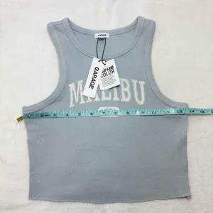 Garage Light Blue Malibu Crop Top Cami Kenny Tank Kentucky‎ Blue Size PS thumbnail 4