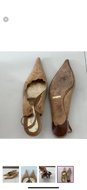 Rare vintage Dolce & Gabbana Tan Heels thumbnail 4