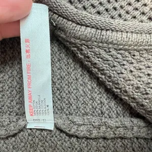 Free People‎ Beach Hailee Sweater Jumper Overalls Large Taupe FP Knit Pockets L thumbnail 11
