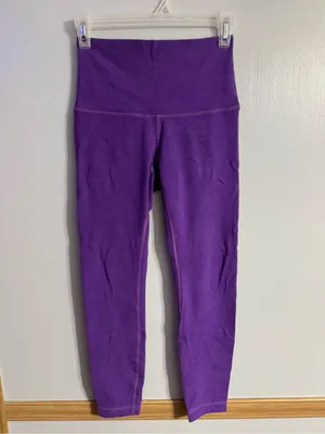 Lululemon Athletica Purple High Waisted Leggings Size 6 thumbnail 7