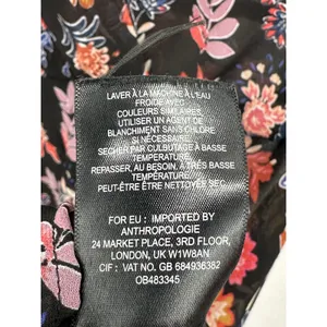 Anthropologie HD In Paris Varina Black Floral Sheer Maxi Dress Womens 4 OB483345 thumbnail 8
