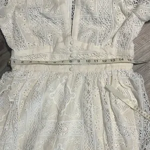 Impressions Cream Long Sleeve Lace Dress thumbnail 10