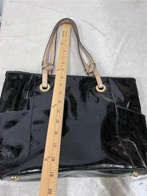 Michael Kors Black Patent Tote w/adjustable Straps thumbnail 9