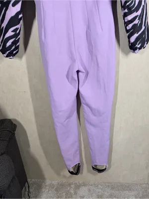 ASOS 4505 Women’s Printed Ski Suit Snowsuit One-Piece in Printer Lilac 12 thumbnail 9