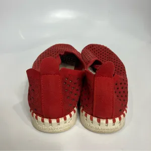Ilse Jacobsen Tulip 139‎ slip on shoes red leather women’s size 40 thumbnail 5