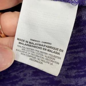 Nike NFL‎ Minnesota Vikings Women Medium Purple Space Dye Long Sleeve Top thumbnail 5