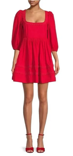Rhode | Daya Red Mini Dress | New thumbnail 1