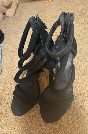 Rebecca Minkoff Black Strappy Heels thumbnail 1
