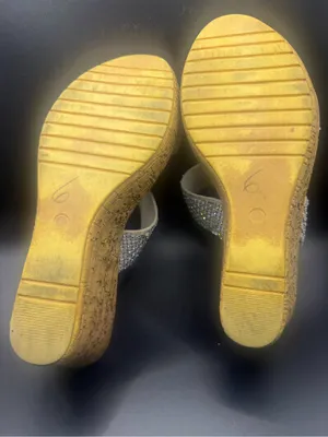 FAB Made in Italy Rhinestone Wedge Sandals thumbnail 9