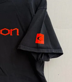 Carbon 38 Mens Black Short Sleeve Tee with Orange Logo thumbnail 2