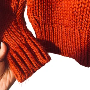 Universal Threads Red Long Sleeve Thick Knit Warm Cozy Sweater Women Sz M thumbnail 3