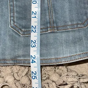 GAP Women's Denim Jean‎ Jacket Stretch Button Collared Long Sleeve Blue Small thumbnail 7