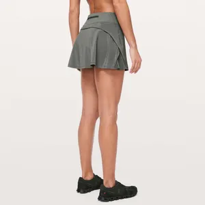 Lululemon Play Off The Pleats Skirt 13 Grey Sage Size 4 thumbnail 4
