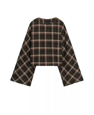 Zara plaid top thumbnail 1