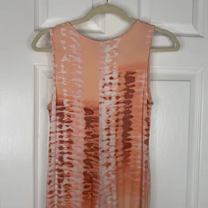 Sz S Tart $108 MSRP NWOT Rayon Peach Tie Die Jumpsuit thumbnail 8