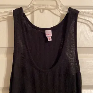 Bongo Ribbed Black Racerback Dress with Side Split thumbnail 2