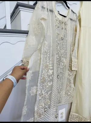 Pakistani Indian Designer 4pc Maxi Dress New thumbnail 6