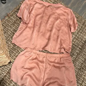 Lively Blush Pink Two Piece Satin Lounge Set Size Small thumbnail 10