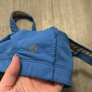 Lululemon Ta Ta Tamer Sports Bra Porcelain Blue thumbnail 4