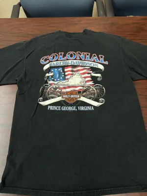 Harley-Davidson Colonial- Prince George, Virginia Black Short Sleeve Graphic Tee thumbnail 3