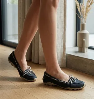 Merrell Shoes Women’s Marina Loafers Blue Ink Leather Slip On boat shoe size 6 thumbnail 1