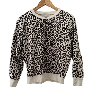 J. Crew Leopard Sweatshirt EUC thumbnail 1