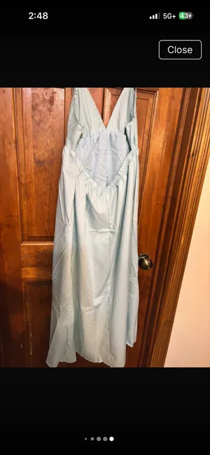 Ladies light blue dress Size L thumbnail 5