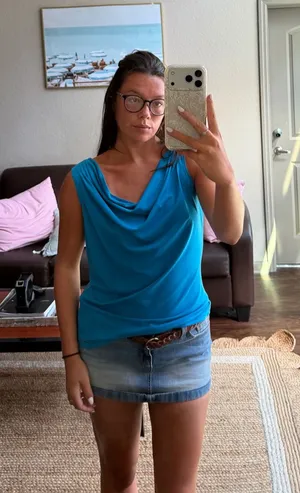 Vintage Blue Calvin Klein Top thumbnail 1