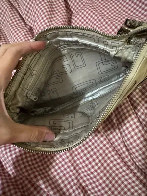 Y2K Guess Olive Green Snake-Trim Shoulder Bag thumbnail 4